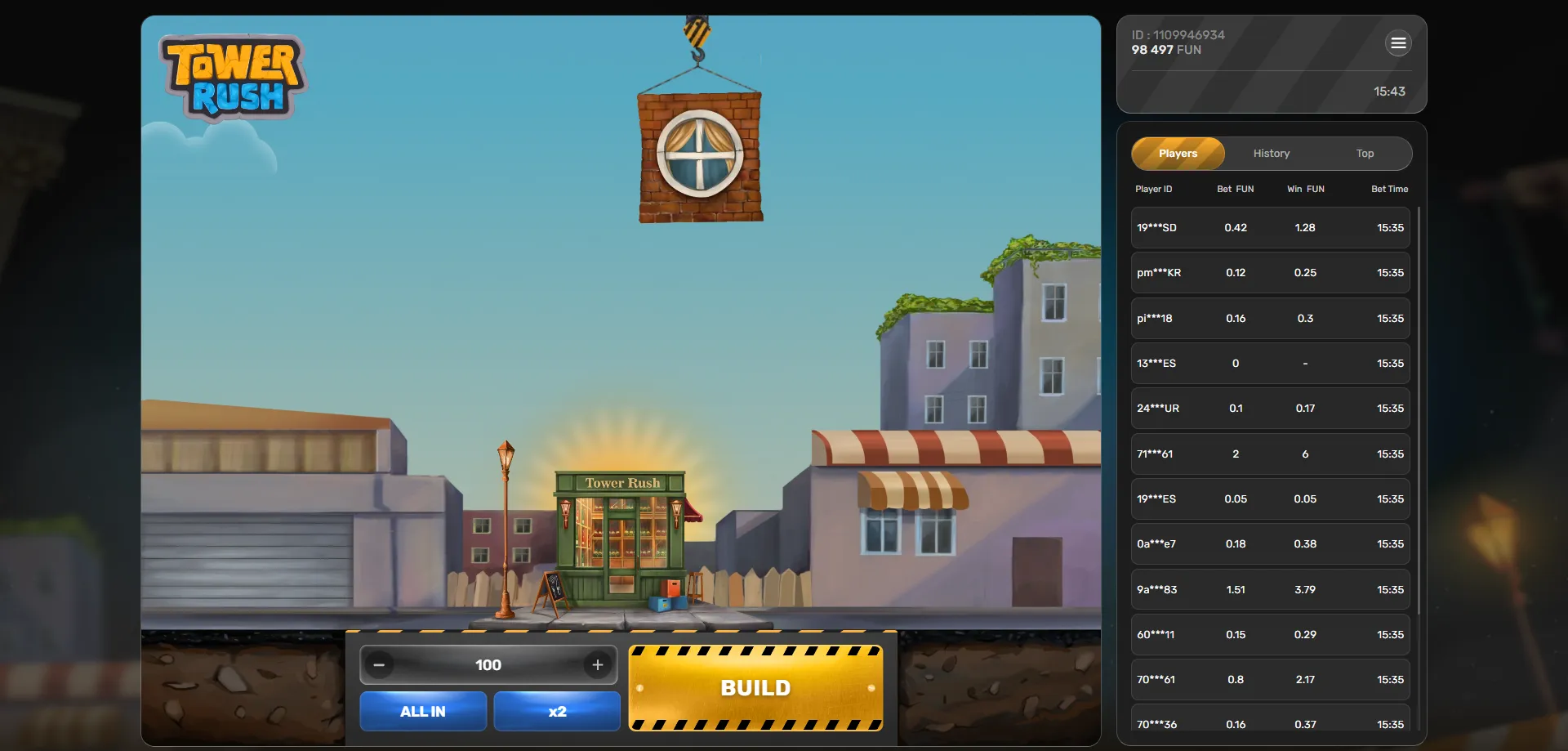 تحميل تطبيق tower rush 1xbet على أندرويد وiOS